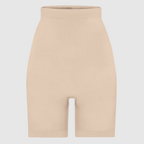 High Waisted Butt-Lifting Shorts - Sand