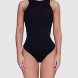 Round Neck Bodysuit - Black