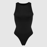 Round Neck Bodysuit - Black