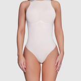 Round Neck Bodysuit - Creme