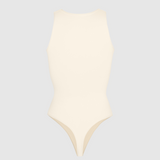Round Neck Bodysuit - Creme