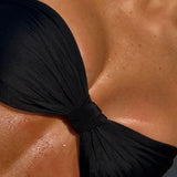 Bandeau Bikini Top - Black