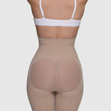 High Waisted Butt-Lifting Shorts - Sand