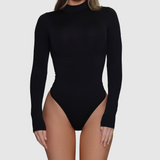 Turtleneck Bodysuit - Black