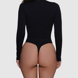 Turtleneck Bodysuit - Black