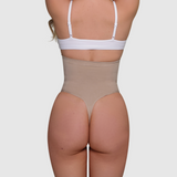 High Waisted Thong - Sand