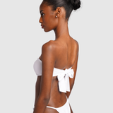 Bandeau Bikini Top-  White