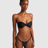 Bandeau Bikini Top - Black
