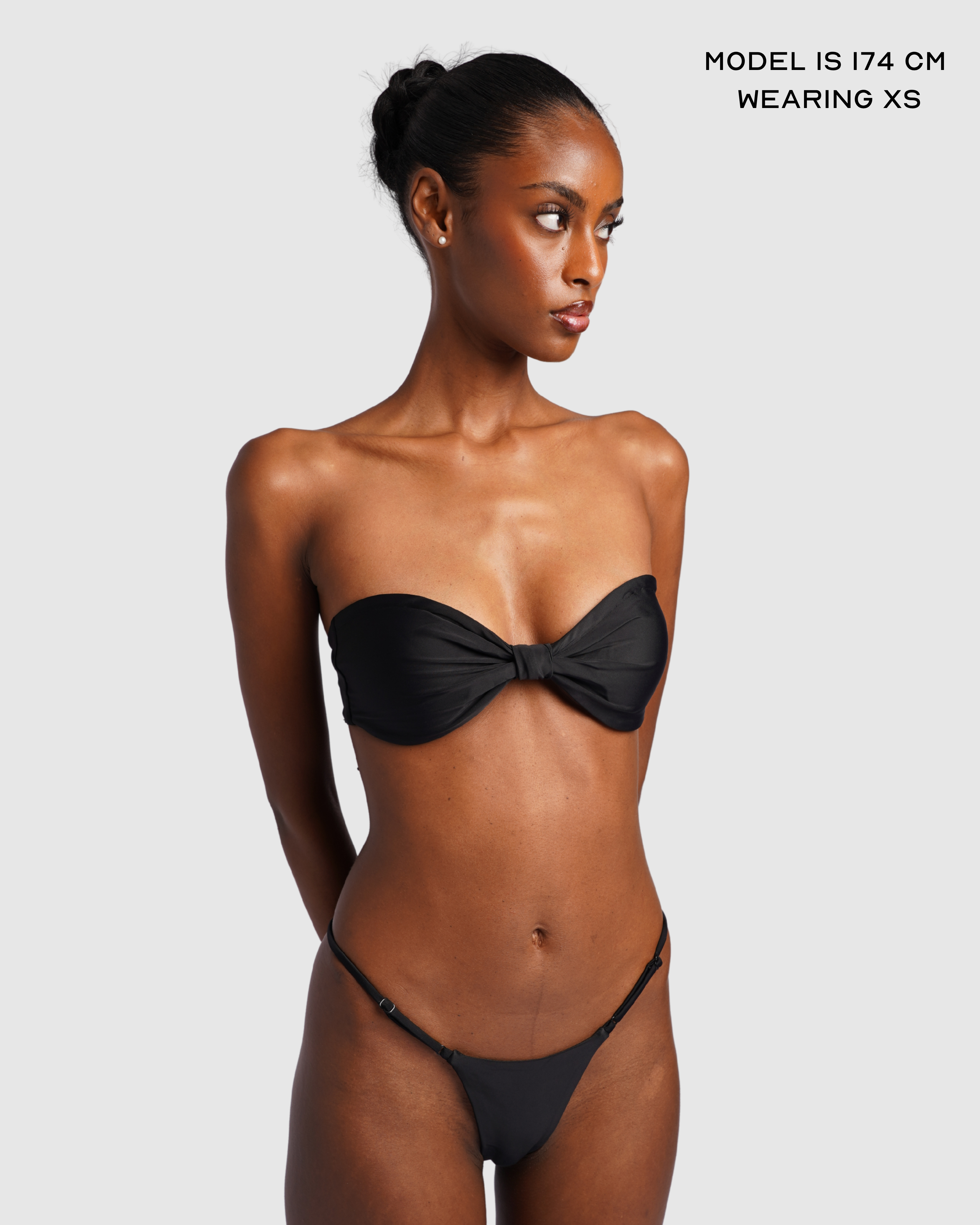 Bandeau Bikini Top - Black