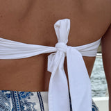 Bandeau Bikini Top-  White