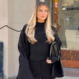 Turtleneck Bodysuit - Black