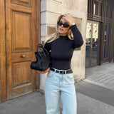 Turtleneck Bodysuit - Black