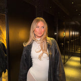 Turtleneck Bodysuit - White