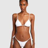 Tie Up Bikini Bottom - White