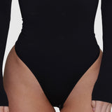 Turtleneck Bodysuit - Black