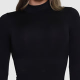 Turtleneck Bodysuit - Black